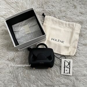 NWT Polene Black Mirco Nano